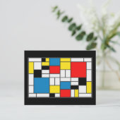 Carte Postale Style mondrien (Debout devant)
