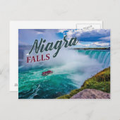 Carte postale style Niagara Falls 90's (Devant / Derrière)