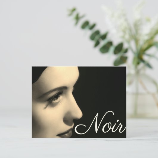 Carte postale style noir (Debout devant)