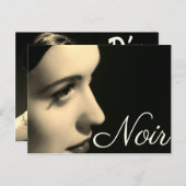 Carte postale style noir (Devant / Derrière)