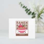 Carte Postale Style Octopus Ramen - Ramen Avec Octopus (Debout devant)