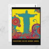 Carte Postale Style Pop Corcovado (Devant / Derrière)