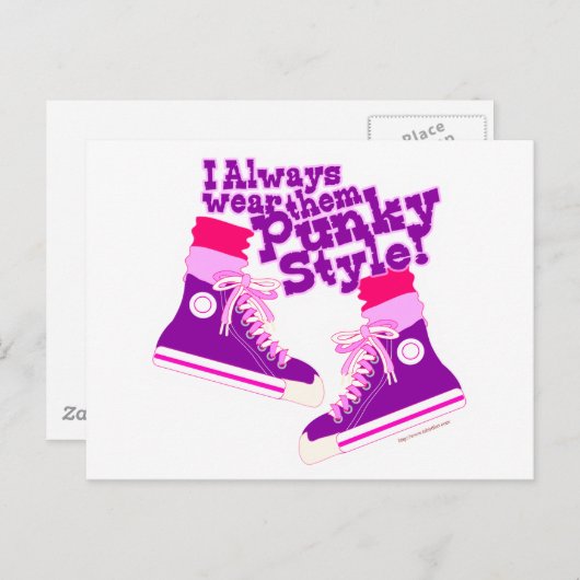 Carte Postale Style Punky (Devant / Derrière)