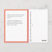 Carte Postale Style rétro | La foi sur la peur (Dos)