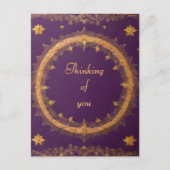 Carte postale Style rétro "Penser à vous" (Devant)