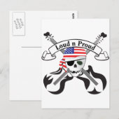 Carte Postale Style Rock Pirate USA (Devant / Derrière)