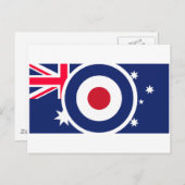 Carte Postale Style Roundel Australia Target Scooter (Devant / Derrière)