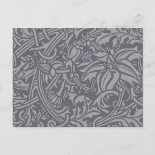 Carte Postale Style Scottish Thistle Knot William Morris (Devant)