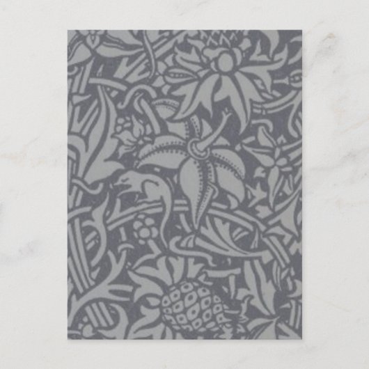 Carte Postale Style Scottish Thistle Knot William Morris (Devant)