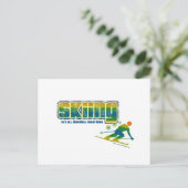 Carte Postale Style ski vintage (Debout devant)