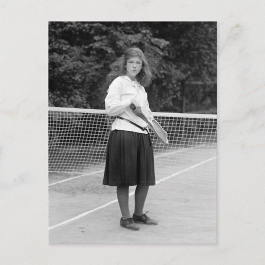 Carte Postale Style tennis des années 1920 (Devant)