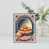 Carte postale style timbre, Fruit, Post-croisement (Debout devant)
