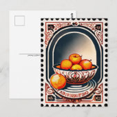 Carte postale style timbre, Fruit, Post-croisement (Devant / Derrière)