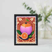 Carte postale style timbre, Fruit, Post-croisement (Debout devant)