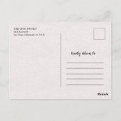 Carte Postale Style traditionnel chinois Lunaire de lapin du Nou (Dos)