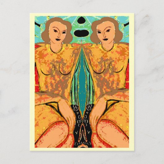 Carte Postale Style Twins Matisse (Devant)