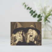 Carte Postale Style Victorian Witch Sepia Portrait 10 (Debout devant)