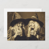 Carte Postale Style Victorian Witch Sepia Portrait 10 (Devant / Derrière)