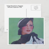 Carte Postale Style vintage 1932 (Devant / Derrière)