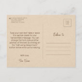 Carte Postale Style Vintage ancien Propre Modèle photo (Dos)