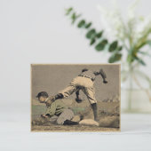 Carte Postale Style Vintage de baseball (Debout devant)