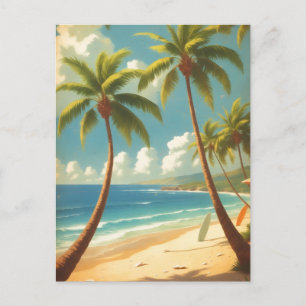 Carte Postale Style Vintage Hawaïen Voyage Aloha Depuis Hawaï
