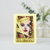 Carte Postale Style Vintage Hollywood Retro (Debout devant)