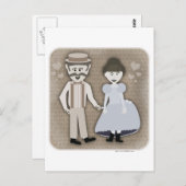 Carte Postale Style vintage Love 1890s (Devant / Derrière)
