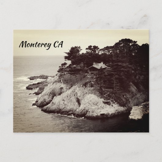 Carte Postale Style Vintage Monterey California (Devant)