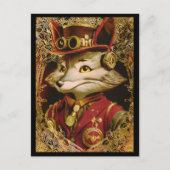 Carte Postale Style vintage Steampunk Fox (Devant)