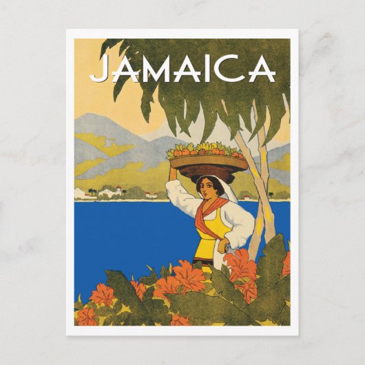 Carte Postale Style voyage vintage jamaïcain (Devant)