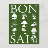 Carte Postale Styles de base d'arbre en pot (Devant)
