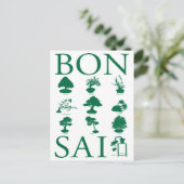 Carte Postale Styles de base de l'arbre Bonsai (Debout devant)