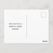 Carte Postale Stylish Editable Retro Modern Name (ou autre texte (Dos)