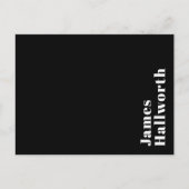 Carte Postale Stylish Editable Retro Modern Name (ou autre texte (Devant)