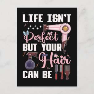 Carte Postale Styliste des cheveux mignons Motivation Coiffeur