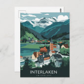 Carte Postale Styliste Interlaken Suisse (Devant / Derrière)