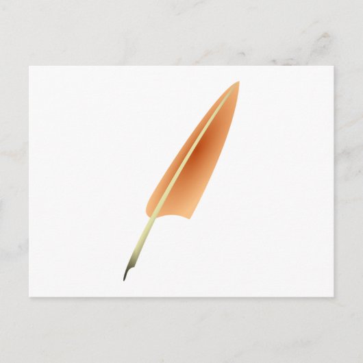 Carte Postale Stylo de cannette de plume (Devant)
