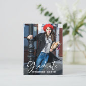 Carte Postale Stylo d'encre de calligraphie moderne Faire-part d (Debout devant)