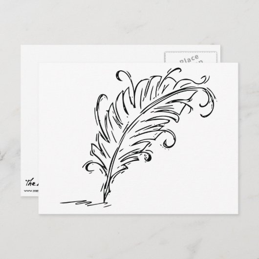 Carte postale Stylo Quill (Devant / Derrière)