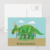 Carte Postale Styracosaure (Devant / Derrière)