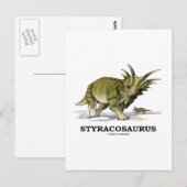 Carte Postale Styracosaurus (Devant / Derrière)
