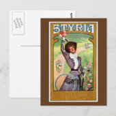 Carte Postale Styrie, Autriche Vintage (Devant / Derrière)