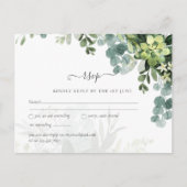 Carte Postale Sublime Dusty Bleu VERT MARIAGE Eucalyptus (Devant)