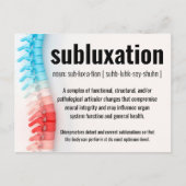 Carte Postale Subluxe Chiropratique Rappel/Réactivation (Devant)