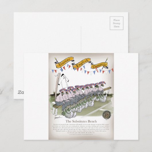 Carte Postale substituts anglais (Devant / Derrière)