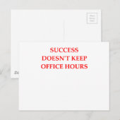 CARTE POSTALE SUCCÈS (Devant / Derrière)