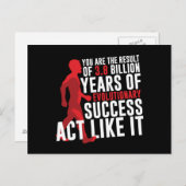 Carte Postale Succès évolutionnaire (Devant / Derrière)