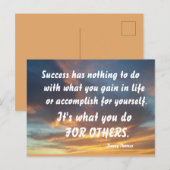 CARTE POSTALE SUCCESS-DANNY THOMAS (Devant / Derrière)