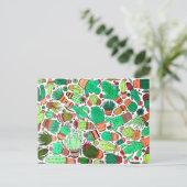 Carte Postale Succulent Cactus Pots Plante Vert Cactus Jardin (Debout devant)